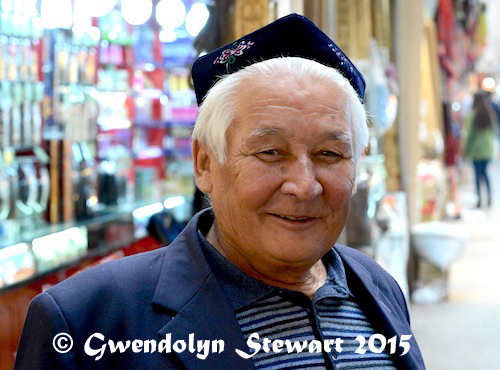 In the Grand Bazaar, Urumqi, Xinjiang, China, Photographed by Gwendolyn Stewart, c. 2015; All Rights Reserved