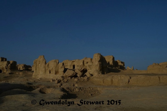 Yar City Ruins, Xinjiang, China, Photographed by Gwendolyn Stewart, c. 2015; All Rights Reserved